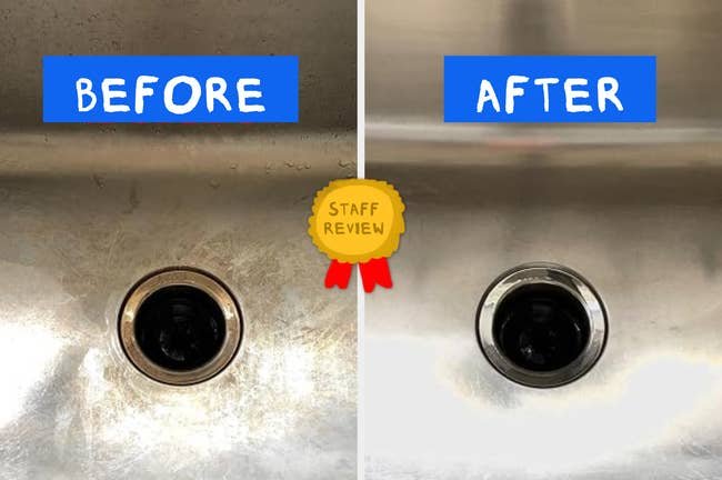Before and after kitchen cleaning result
