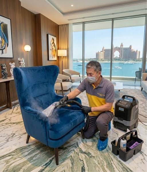 Upholstery cleaning service